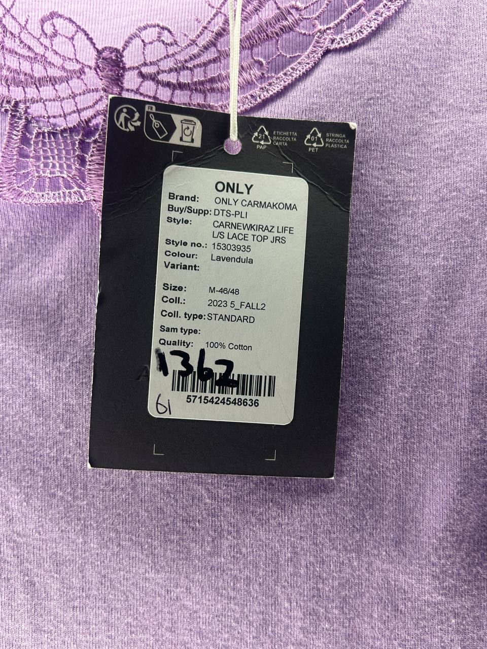 Longsleeves – Only – Maat M – Paars