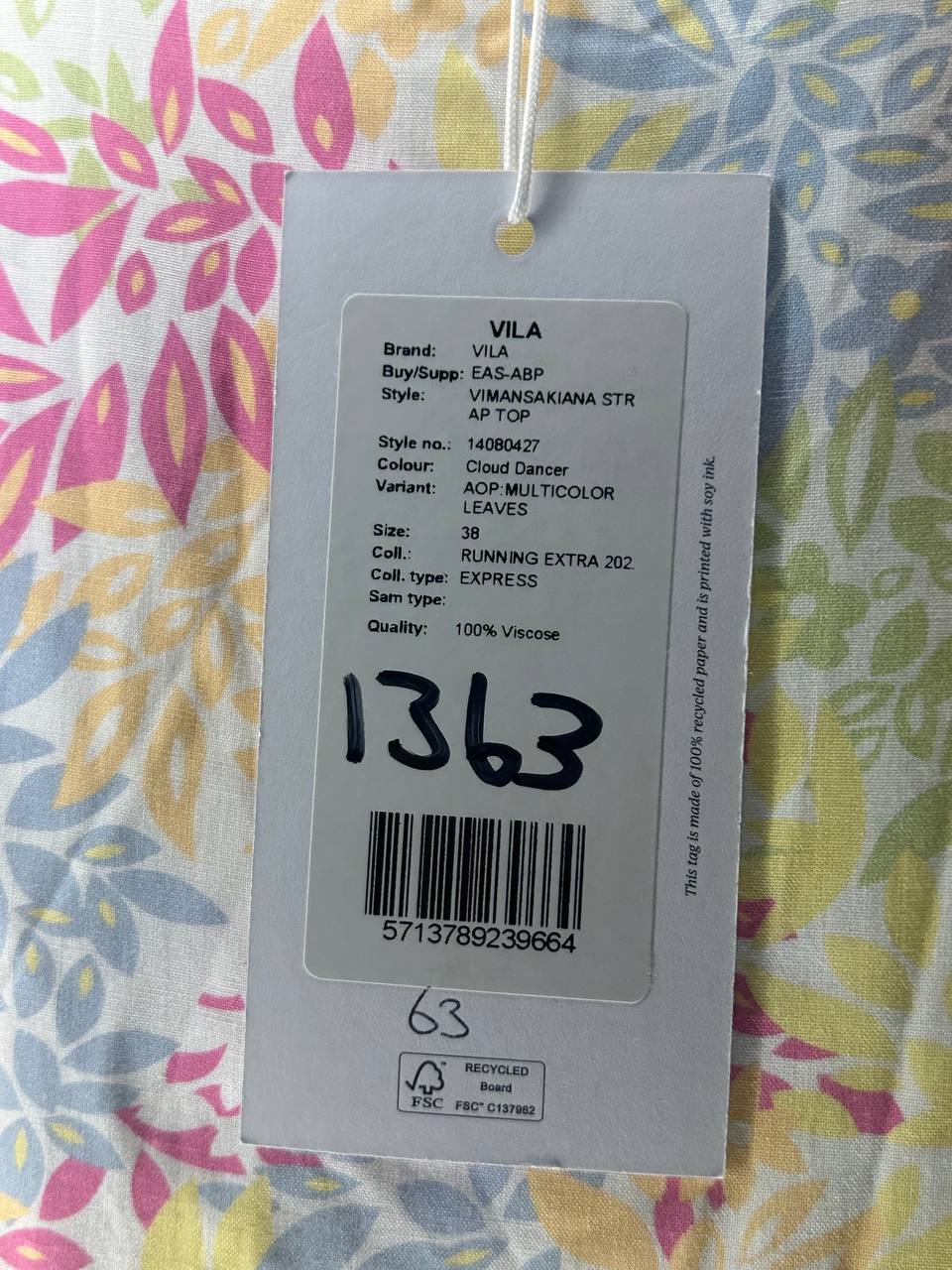 Mouwloze topjes – Vila – Maat 38 – Geel