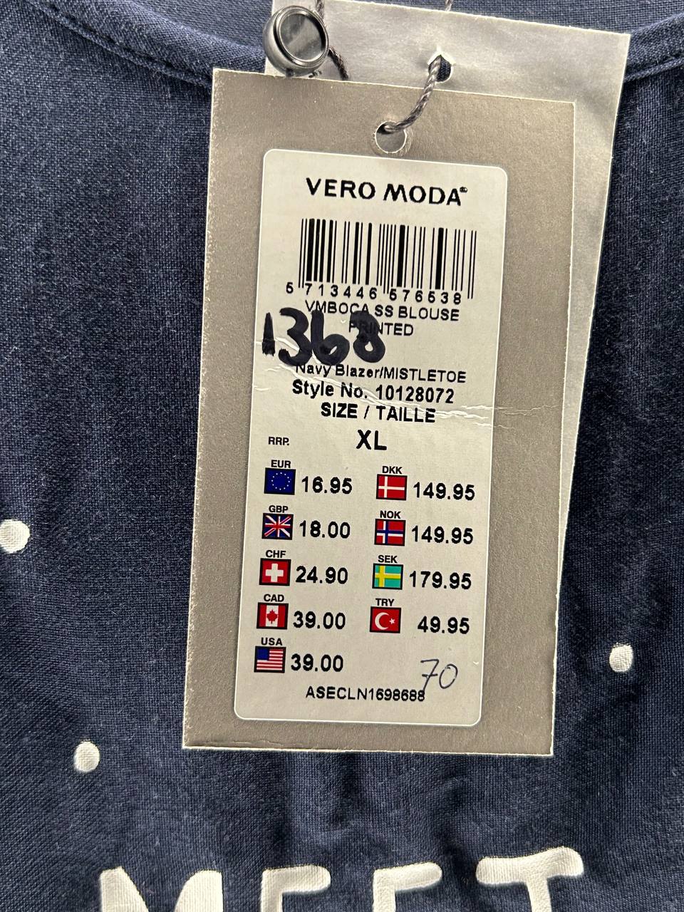 T-Shirts – Vero Moda – Maat XL – Blauw