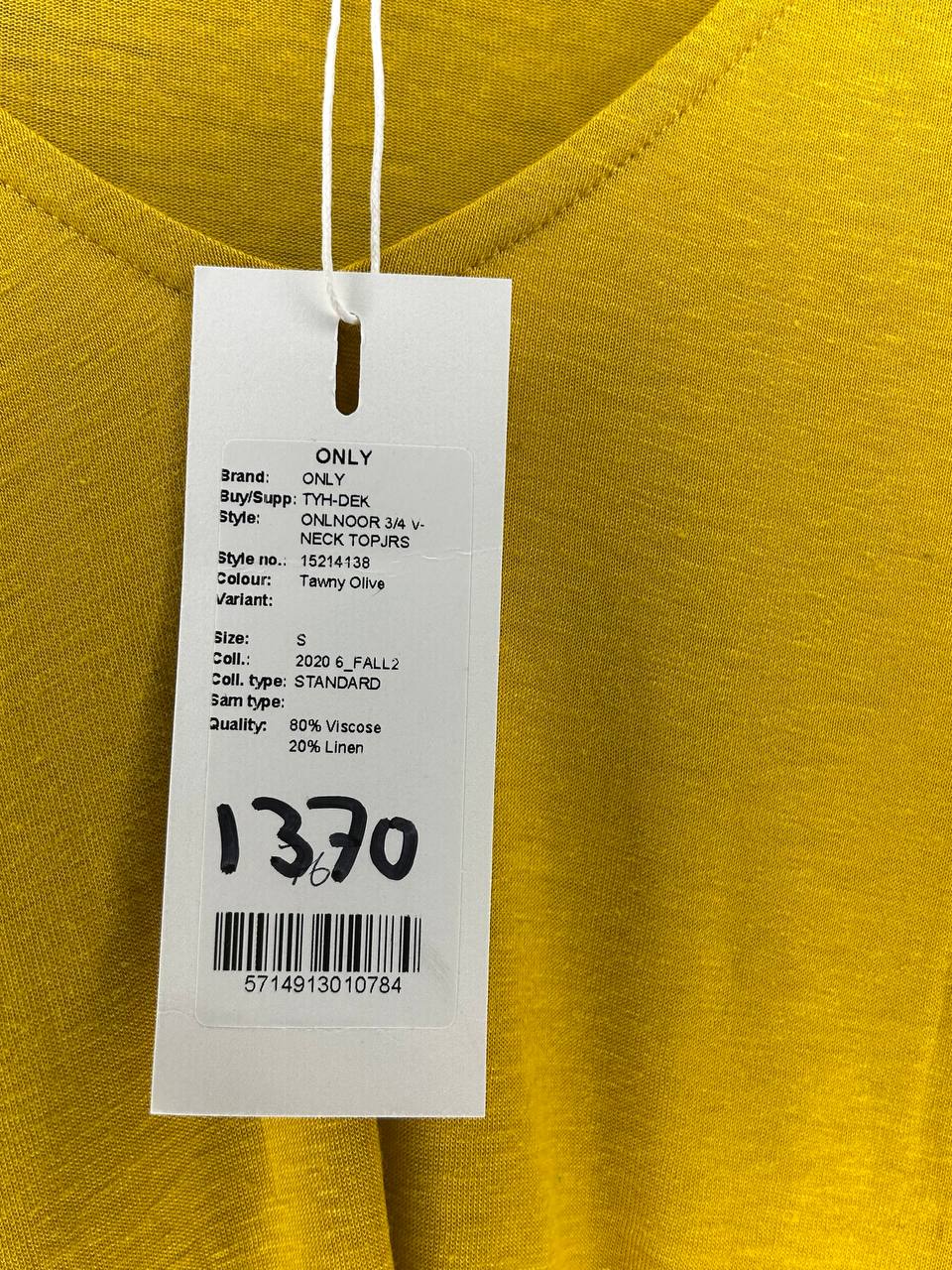 T-Shirts – Only – Maat S – Geel