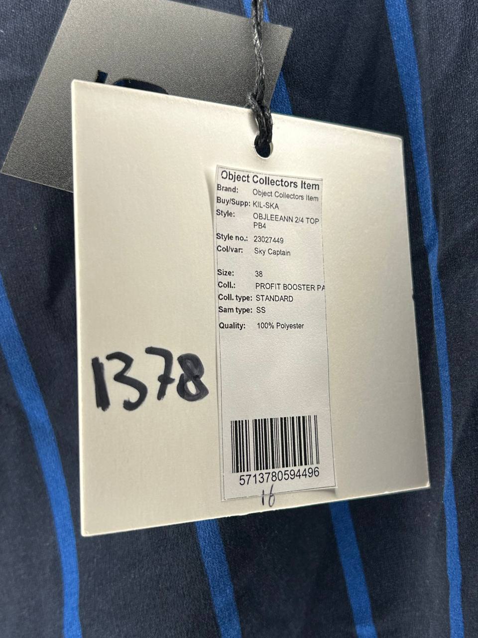 Topjes & Shirts – Object Collectors Item – Maat 38 – Blauw