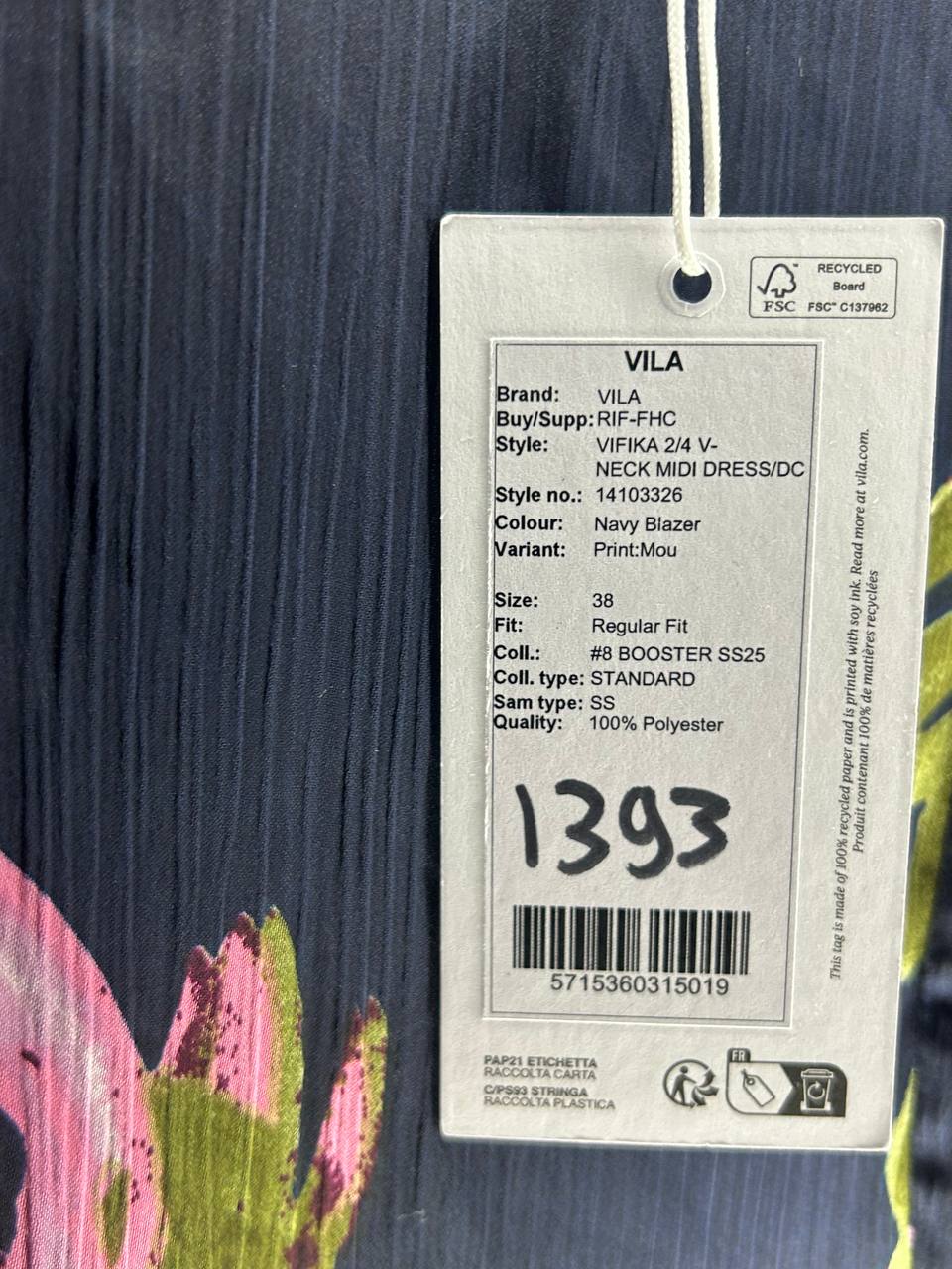 Zomerjurken – Vila – Maat 38 – Blauw