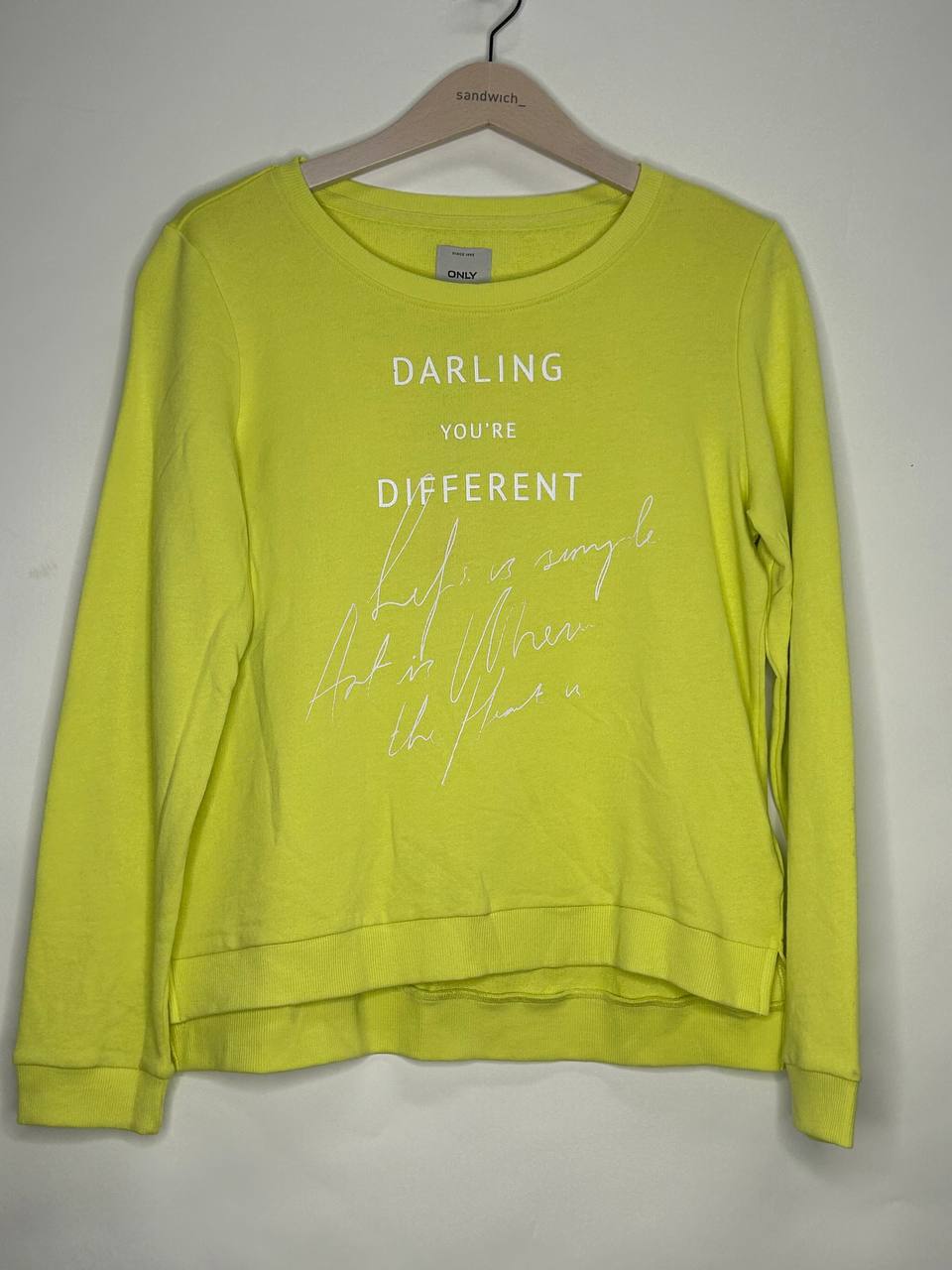 Hoodies & Sweatshirts – Only – Maat M – Geel