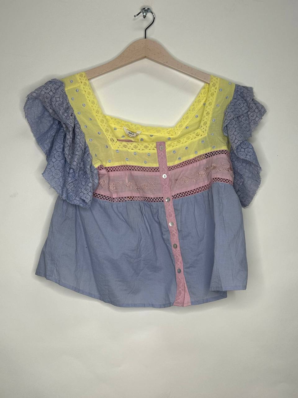 Topjes & Shirts – Only – Maat M – Blauw