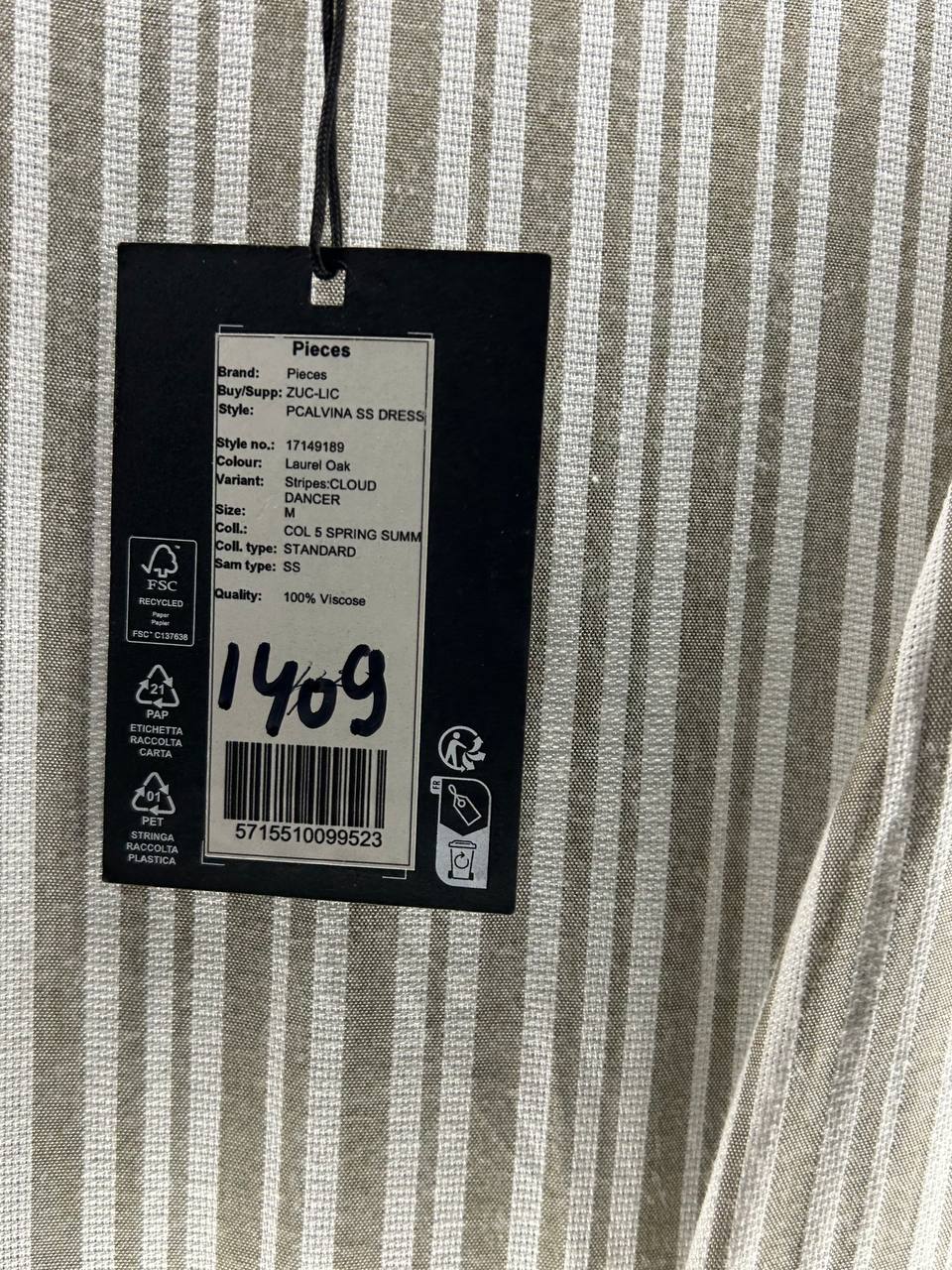 Jurken – Pieces – Maat M – Grijs