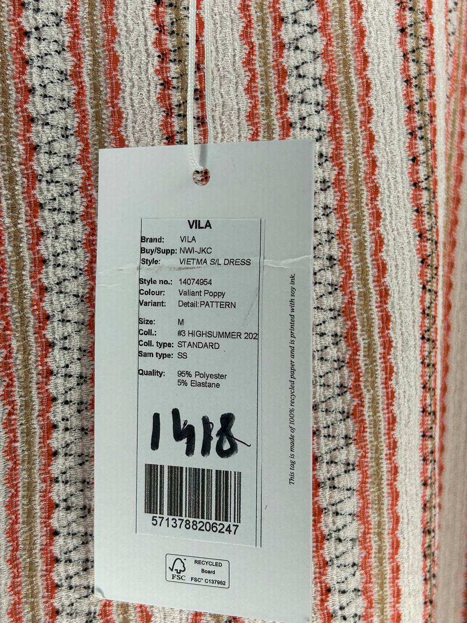 Zomerjurken – Vila – Maat M – Rood