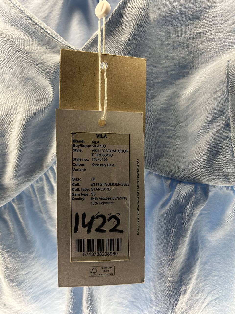 Zomerjurken – Vila – Maat 38 – Blauw