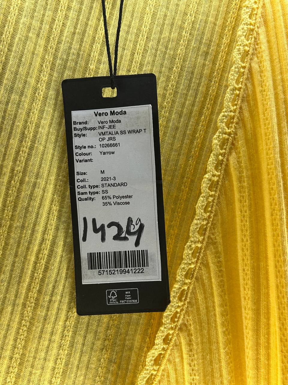 Topjes & Shirts – Vero Moda – Maat M – Geel