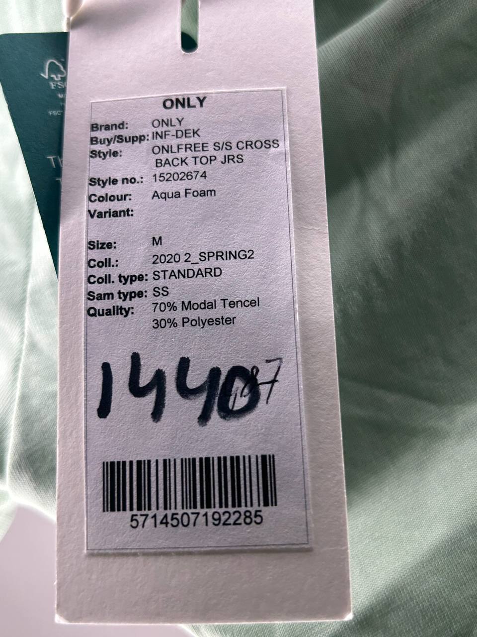 T-Shirts – Only – Maat M – Groen