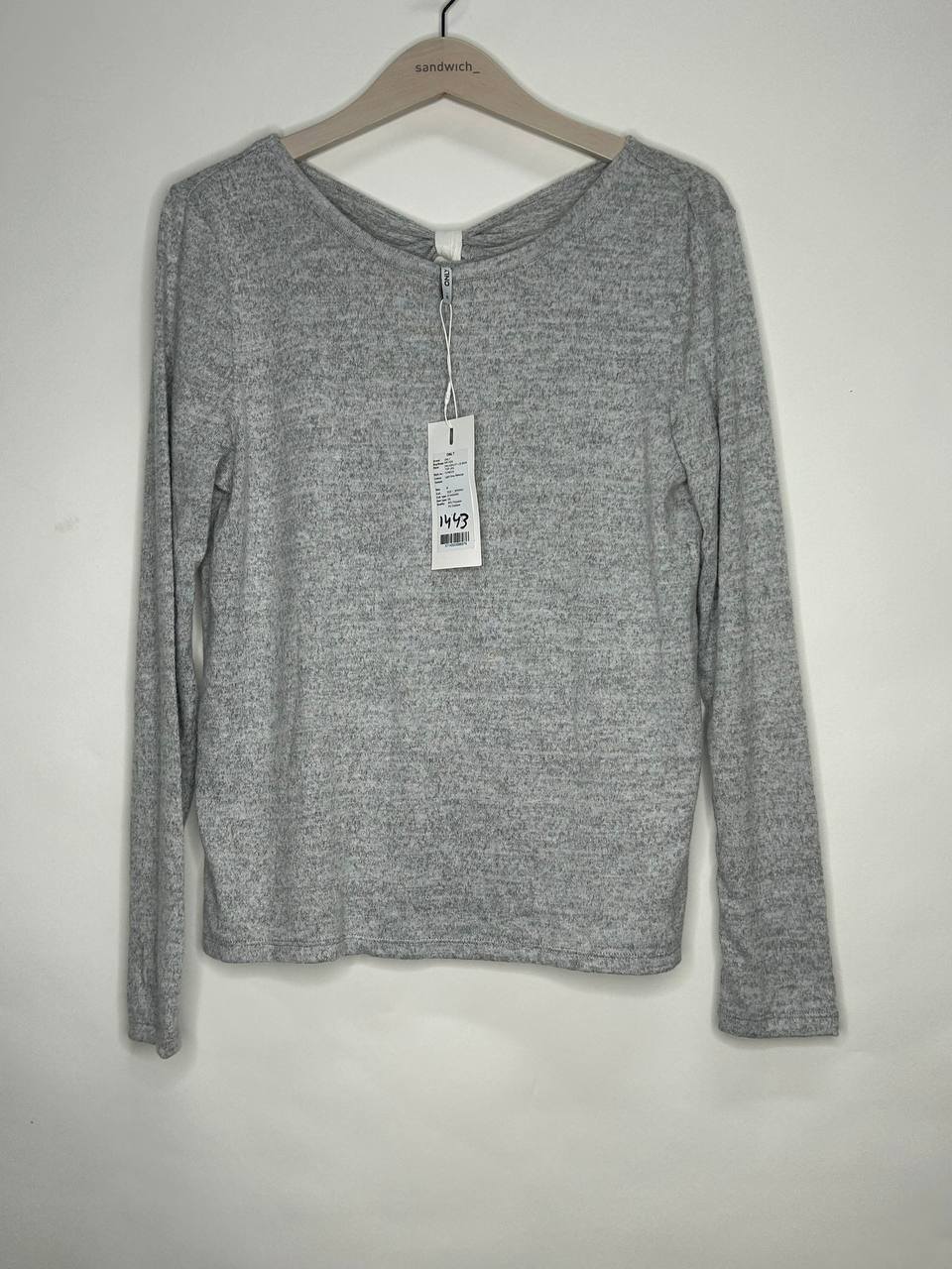 Longsleeves – Only – Maat M – Grijs