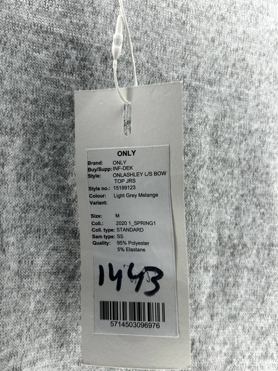 Longsleeves – Only – Maat M – Grijs