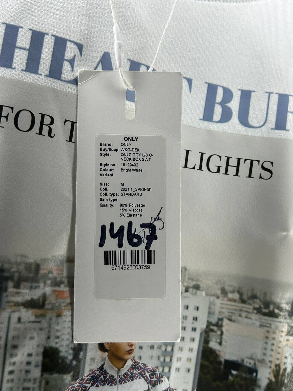 Hoodies & Sweatshirts – Only – Maat M – Wit