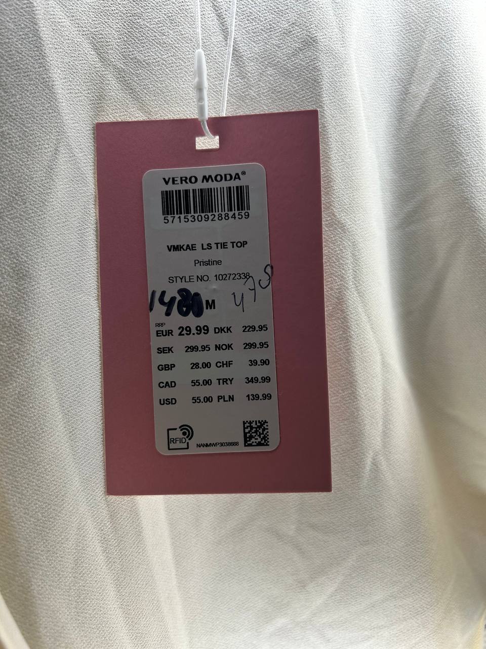 Topjes & Shirts – Vero Moda – Maat M – Wit