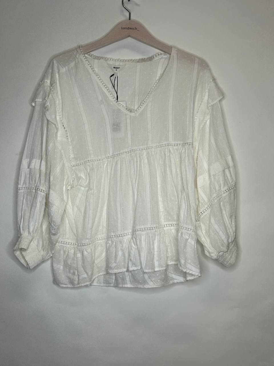 Topjes & Shirts – Object Collectors Item – Maat 38 – Wit