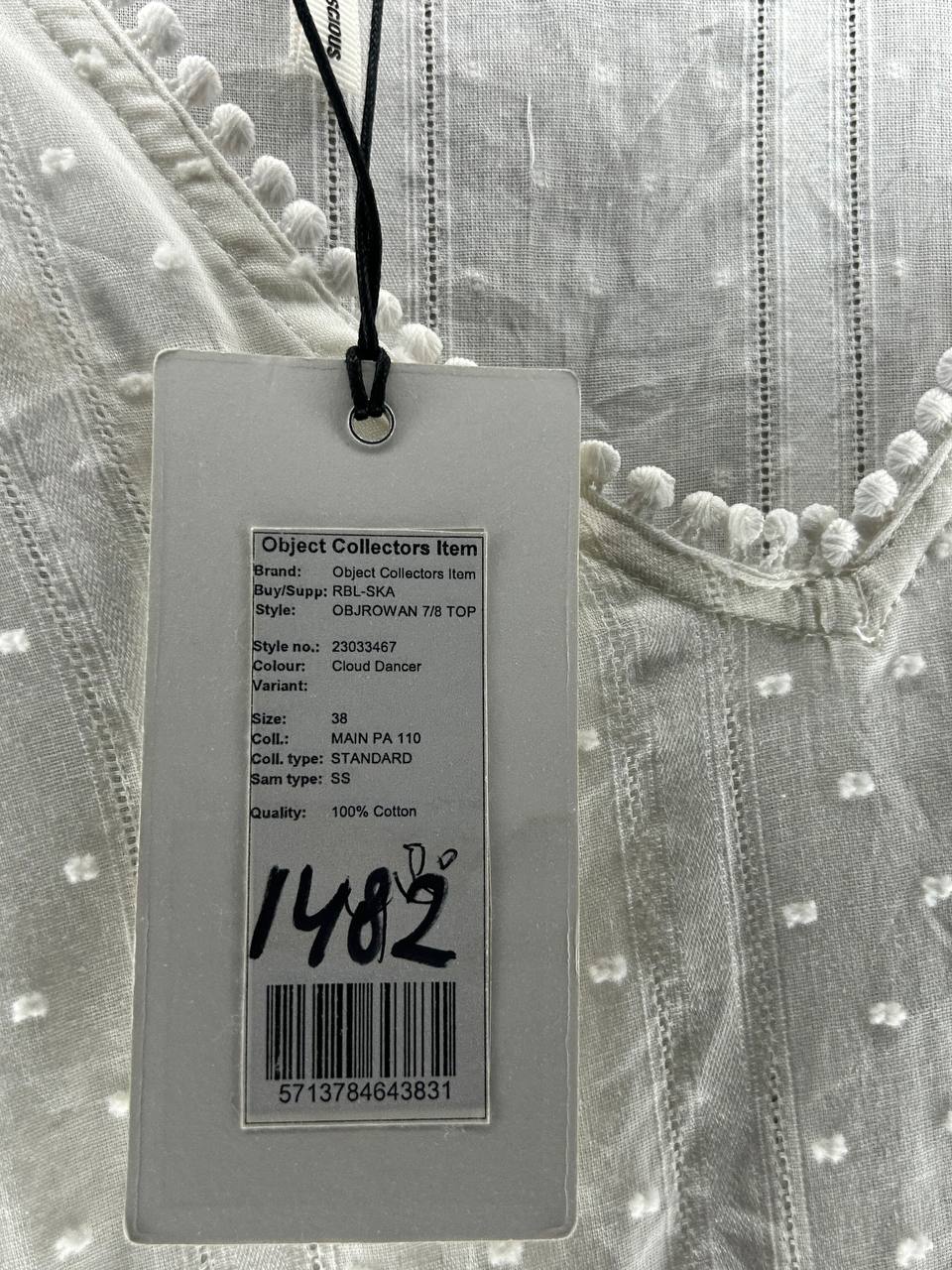 Topjes & Shirts – Object Collectors Item – Maat 38 – Wit