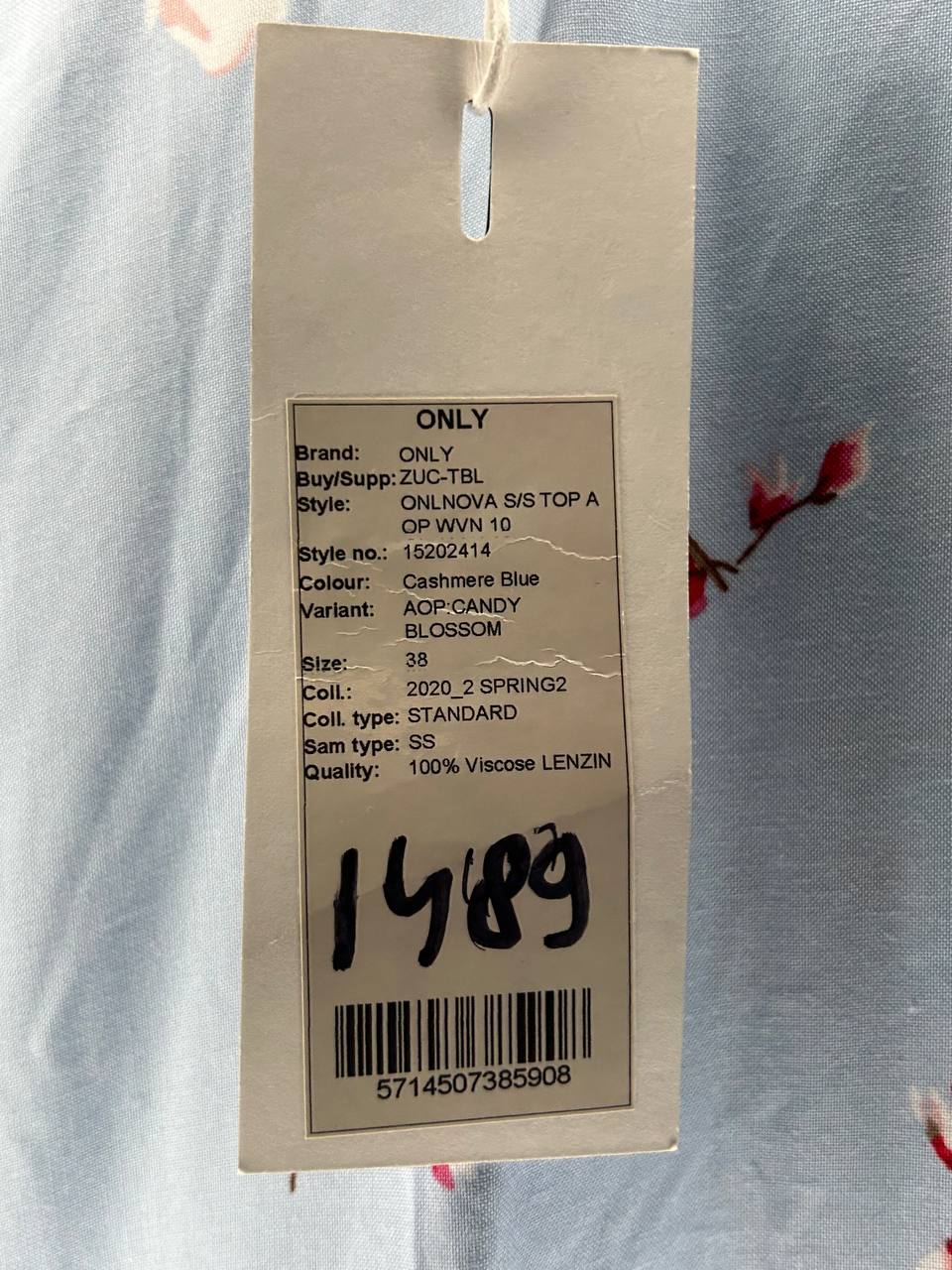 Topjes & Shirts – Only – Maat 38 – Blauw