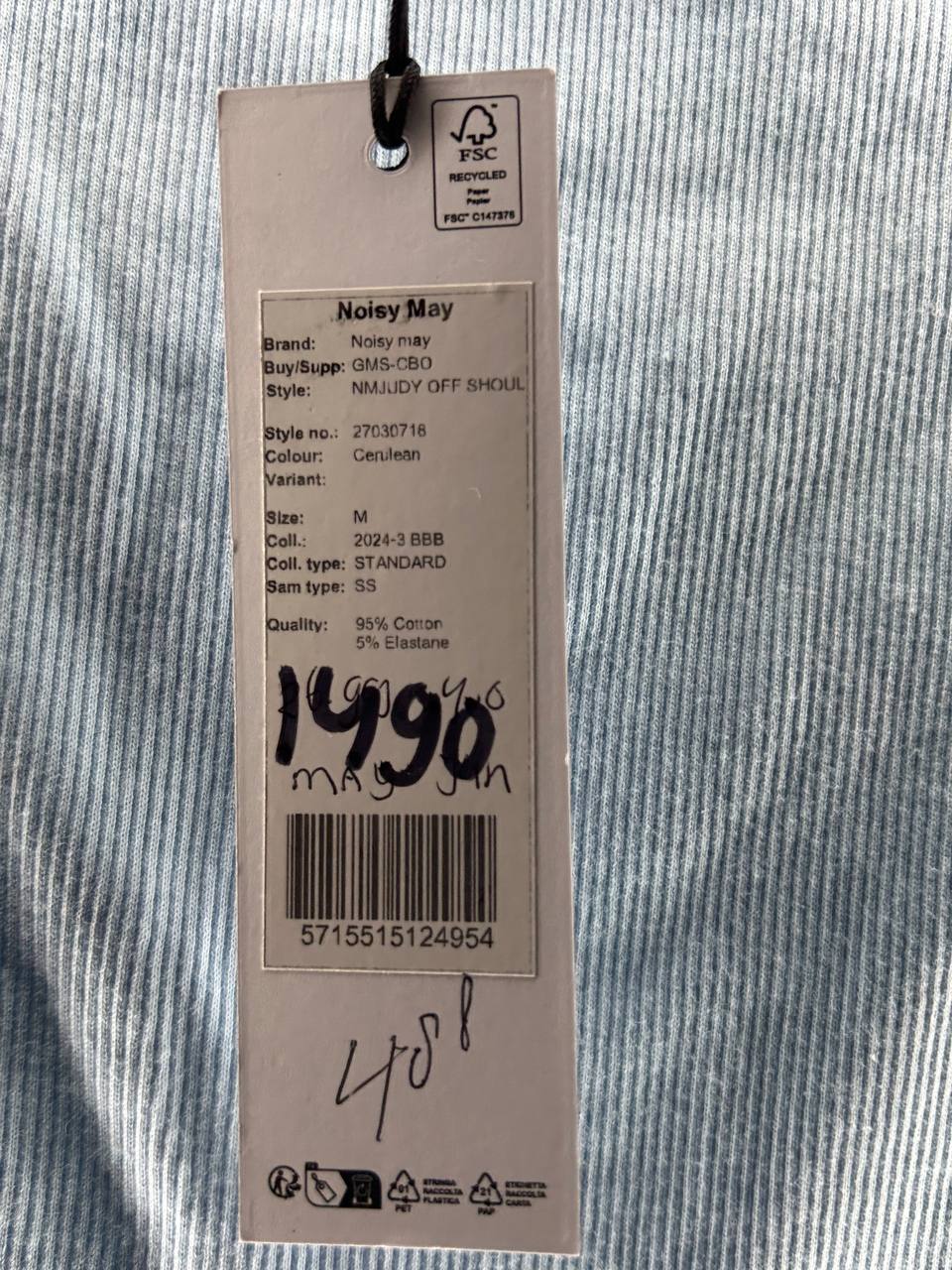 Zomerjurken – Noisy May – Maat M – Blauw