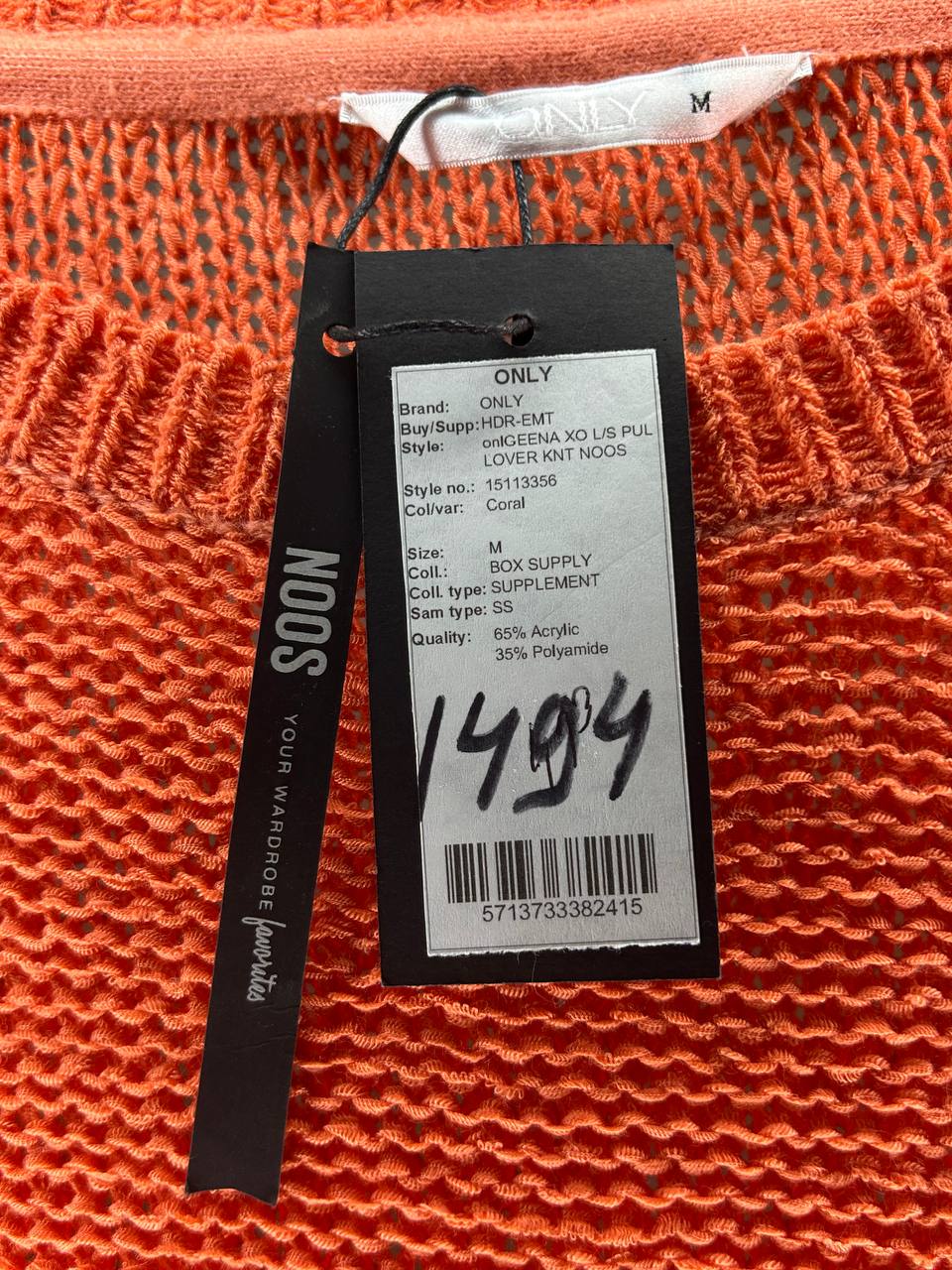 Sweaters – Only – Maat M – Oranje