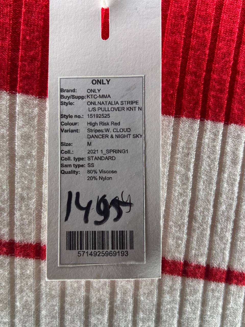 Sweaters – Only – Maat M – Rood