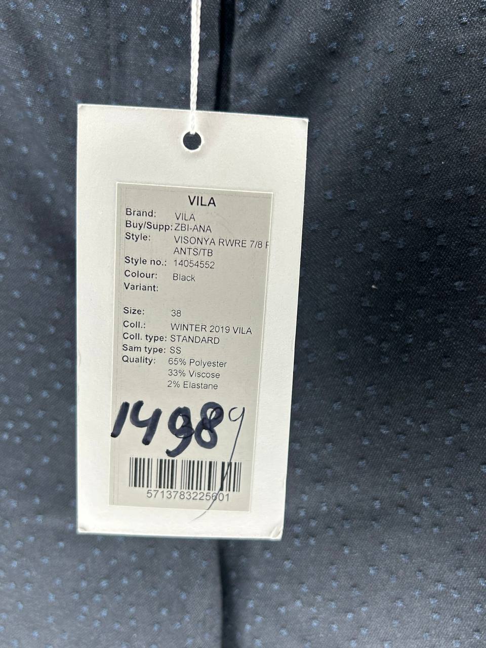 Broeken – Vila – Maat 38 – Zwart