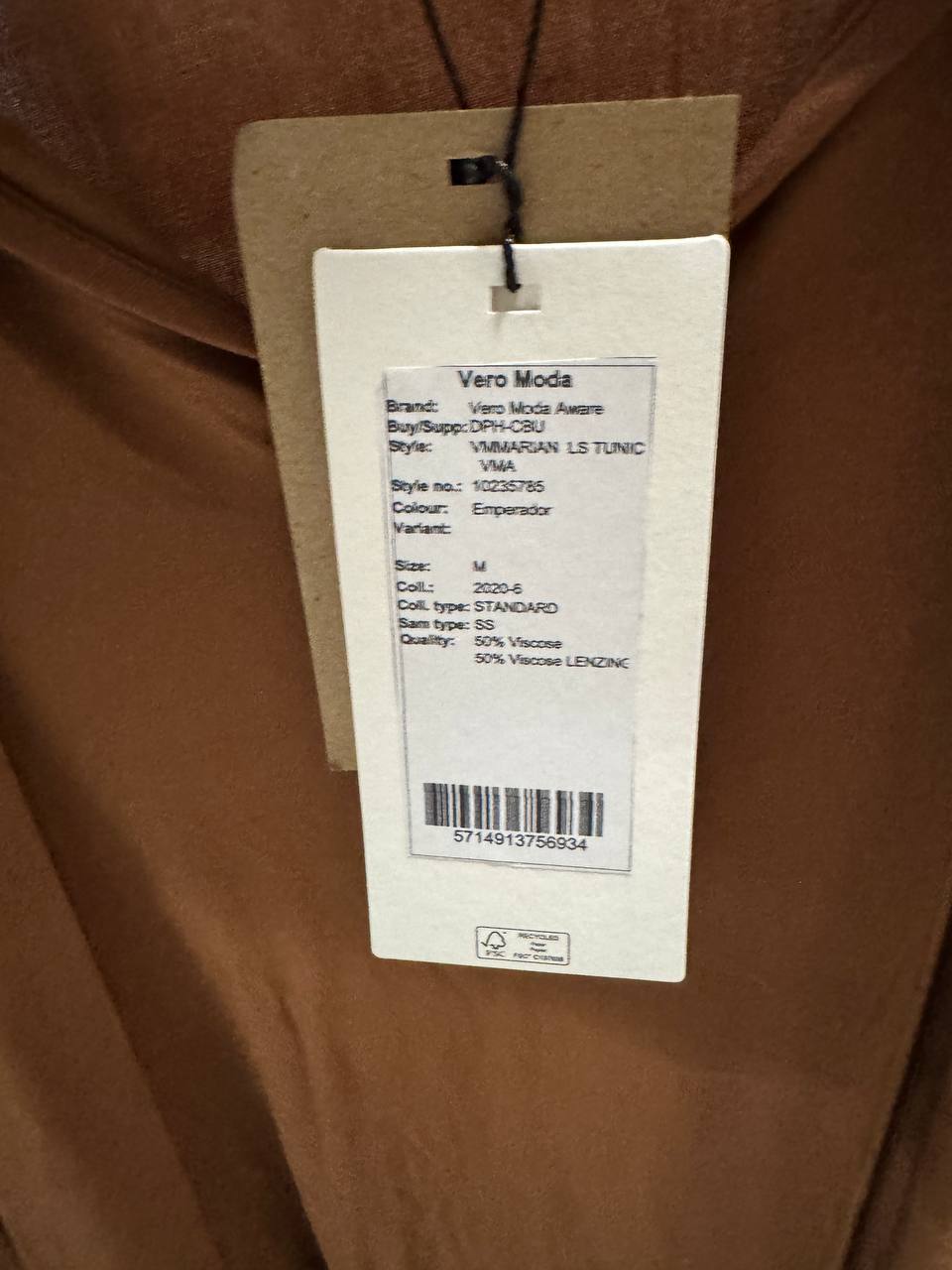 Vero Moda Jurk Bruin M