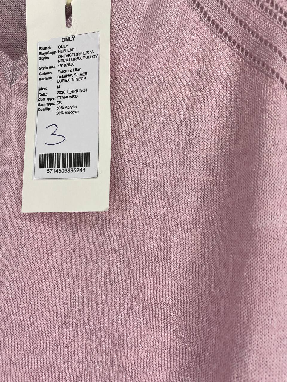 Only Shirt Met Korte Mouw Roze M