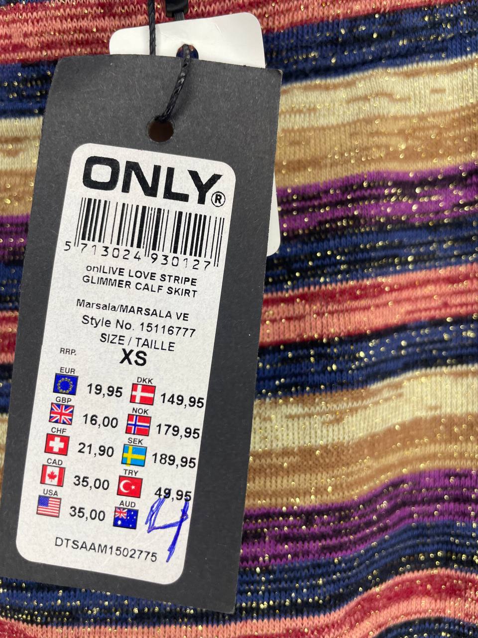 Only Rok Meerkleurig Xs