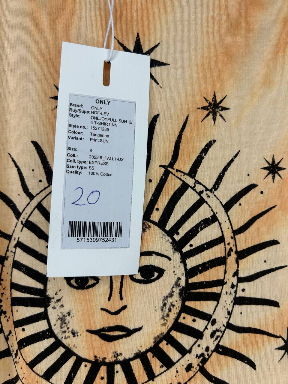 Only T-shirt Beige M