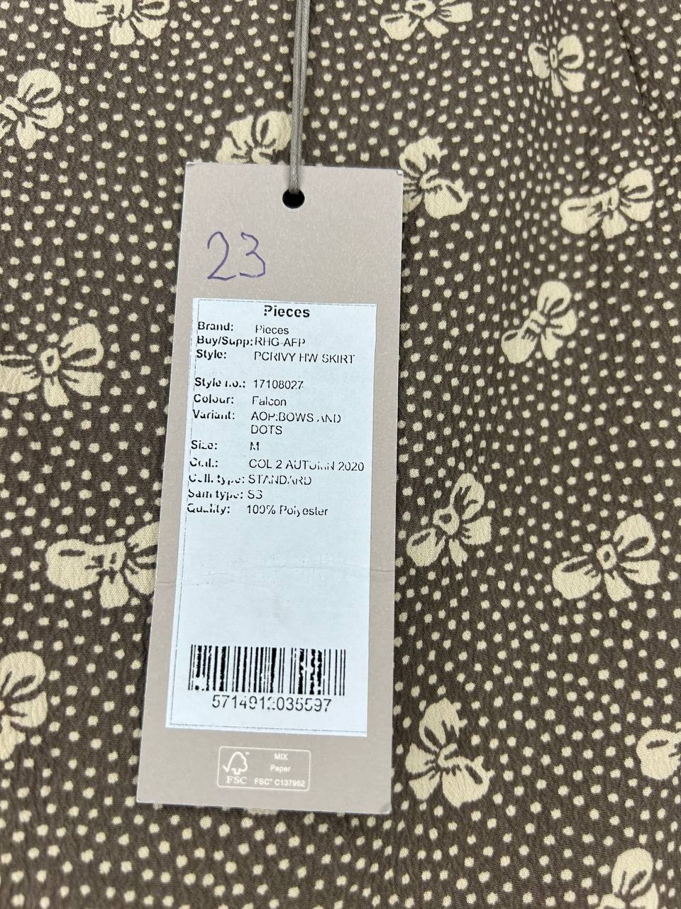 Pieces Rok Meerkleurig M