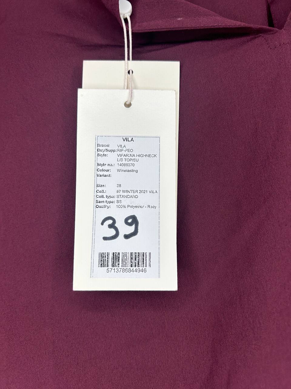 Vila Blouse Wijnrood M