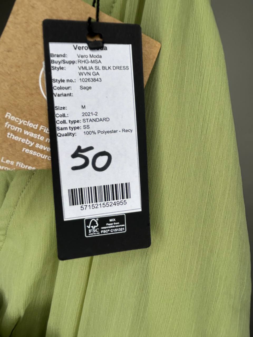 Vero Moda Jurk Groen M