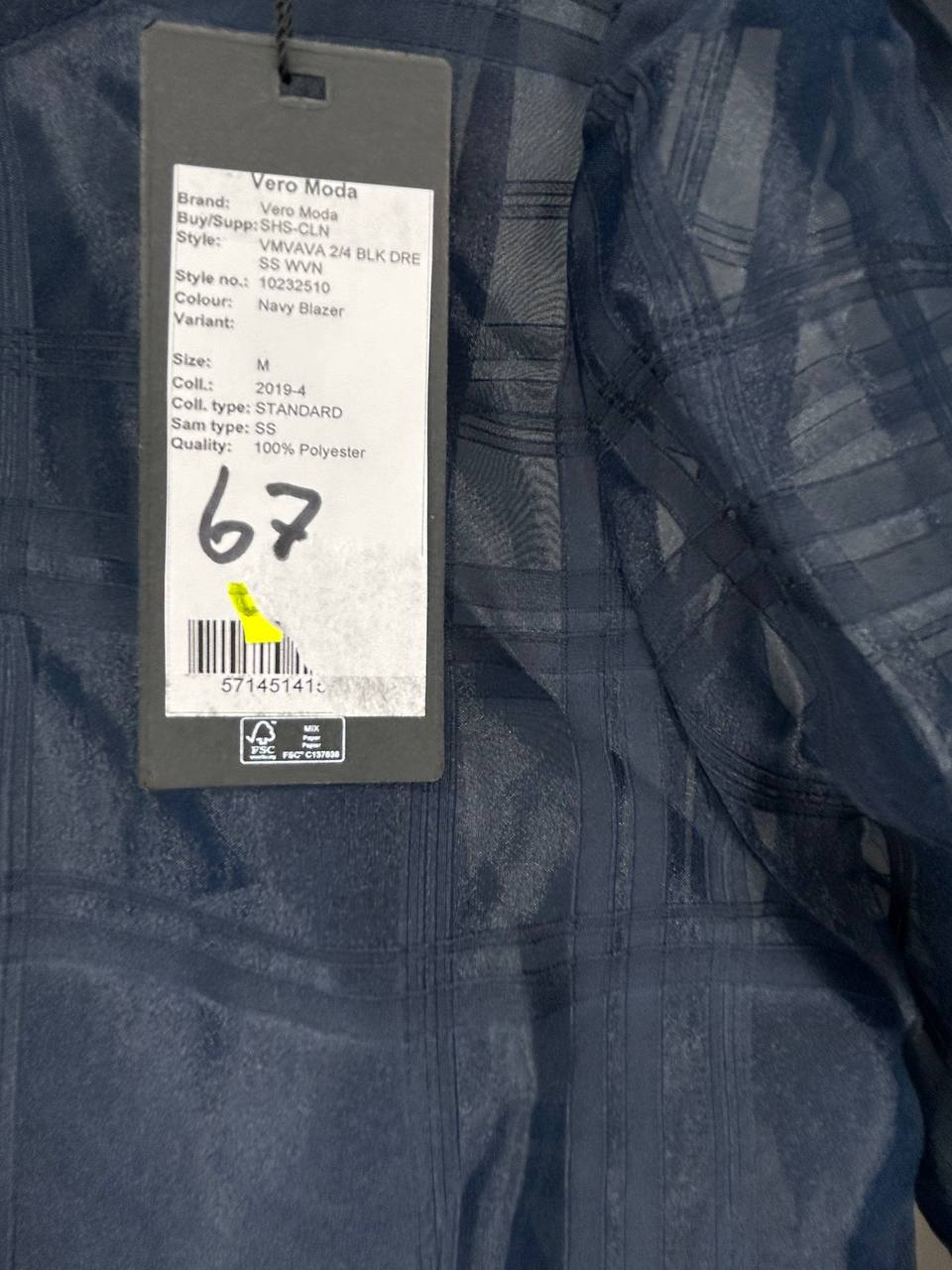 Vero Moda Jurk Marineblauw M