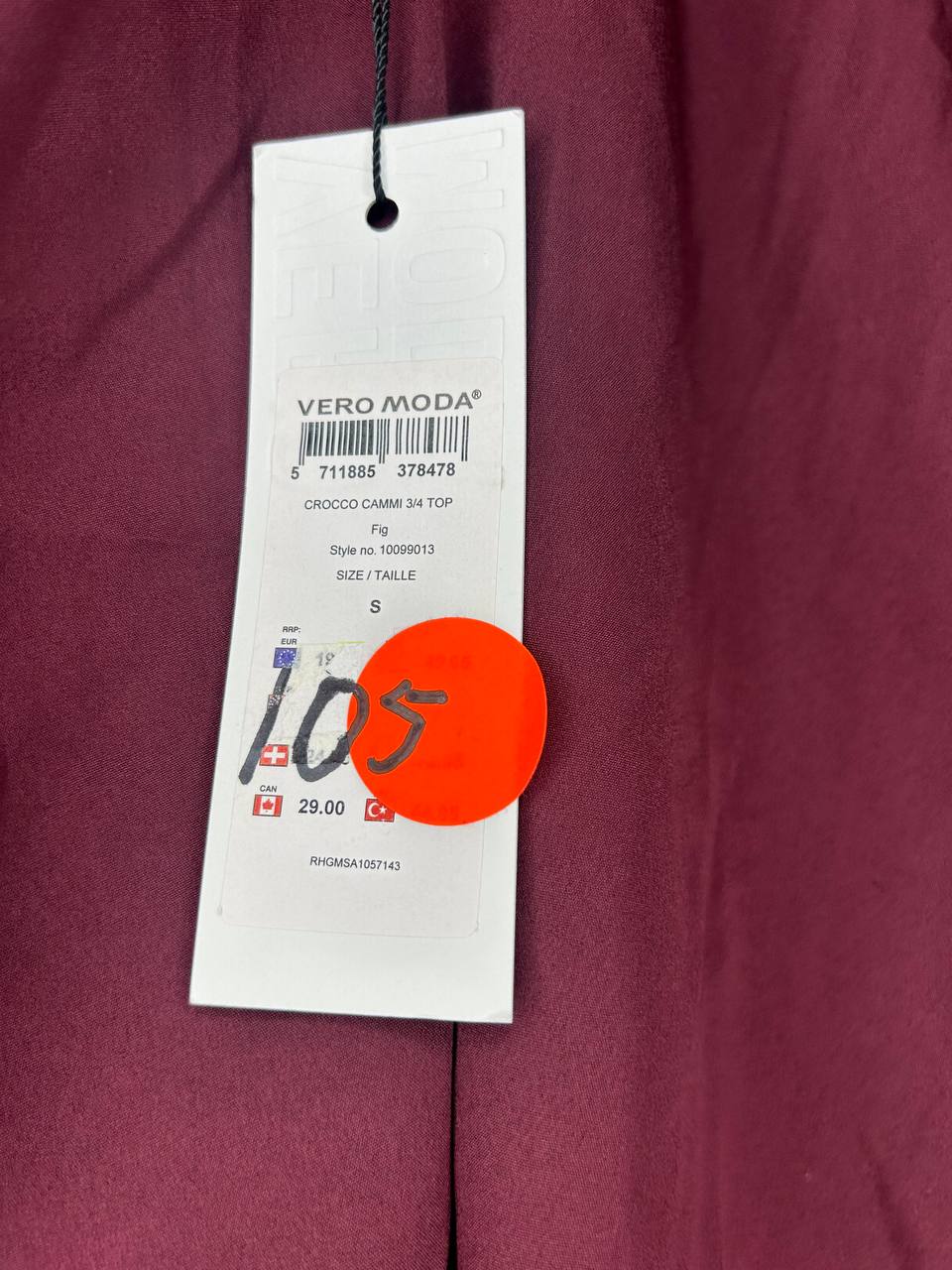 Vero Moda Top Wijnrood M