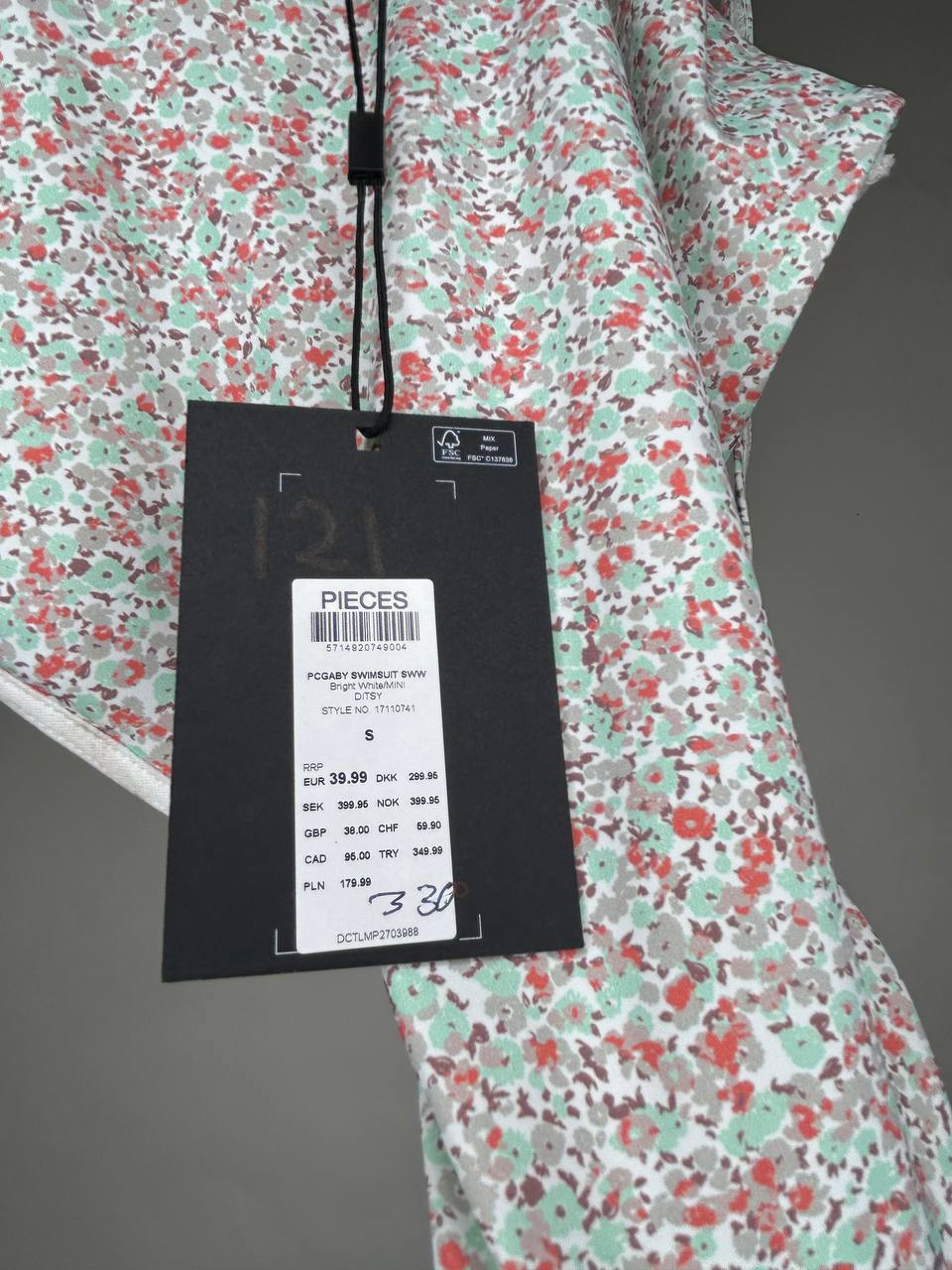 Pieces Body Meerkleurig M