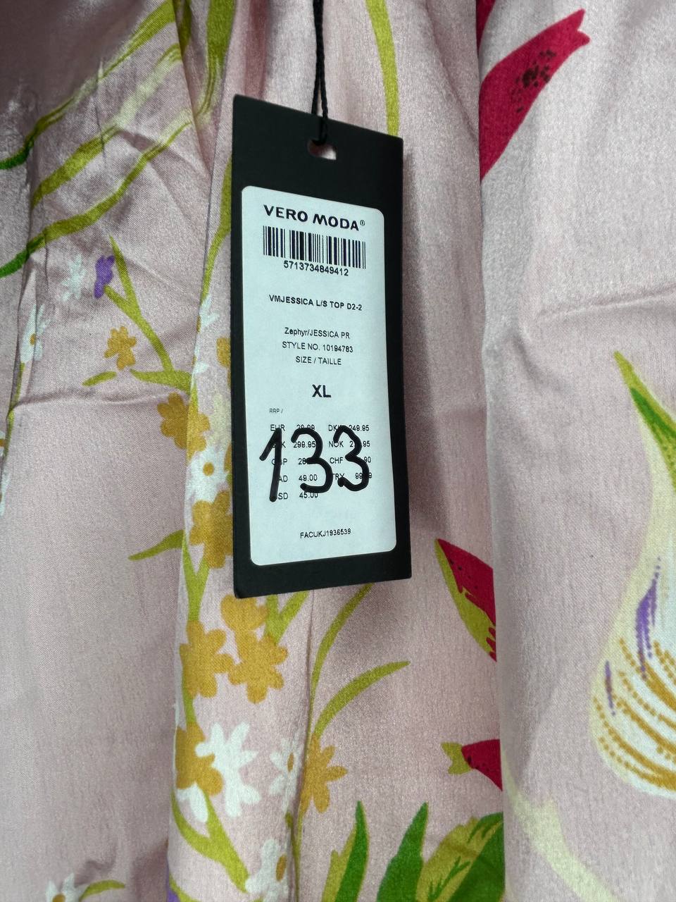 Vero Moda Blouse Lichtroze Xl