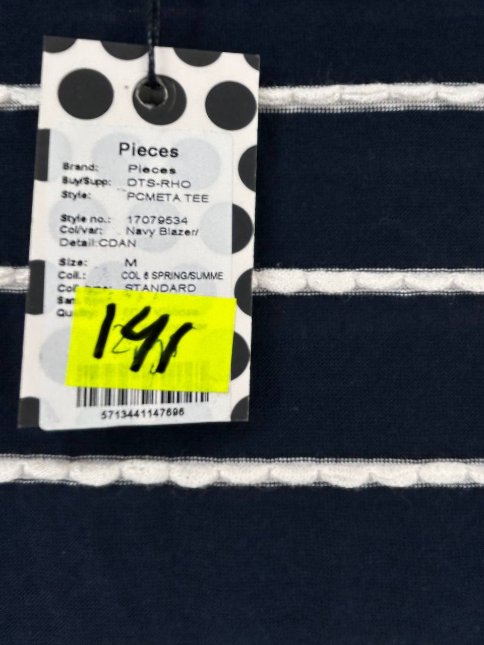 Pieces T-shirt Zwart M