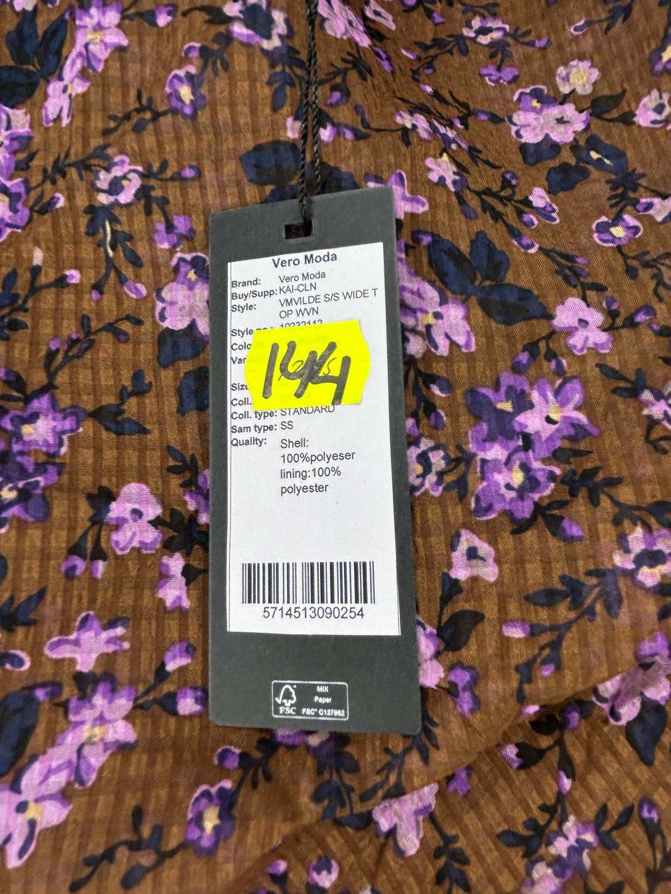 Vero Moda Jurk Bruin M