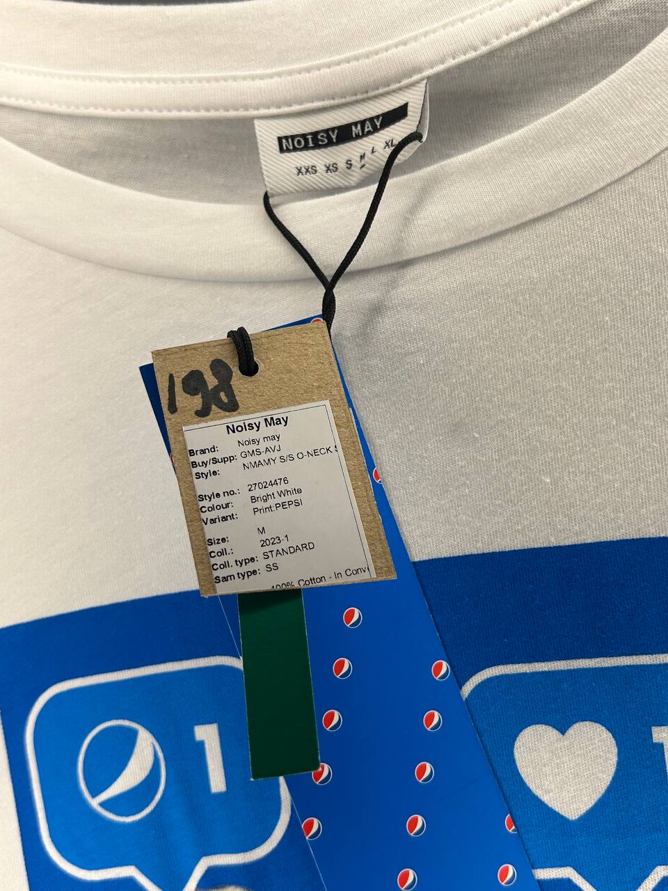 Noisy May T-shirt Wit M